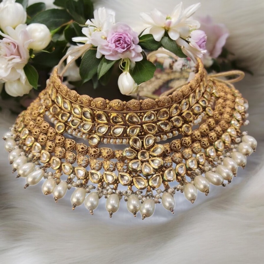 Kundan bridal jewellery set