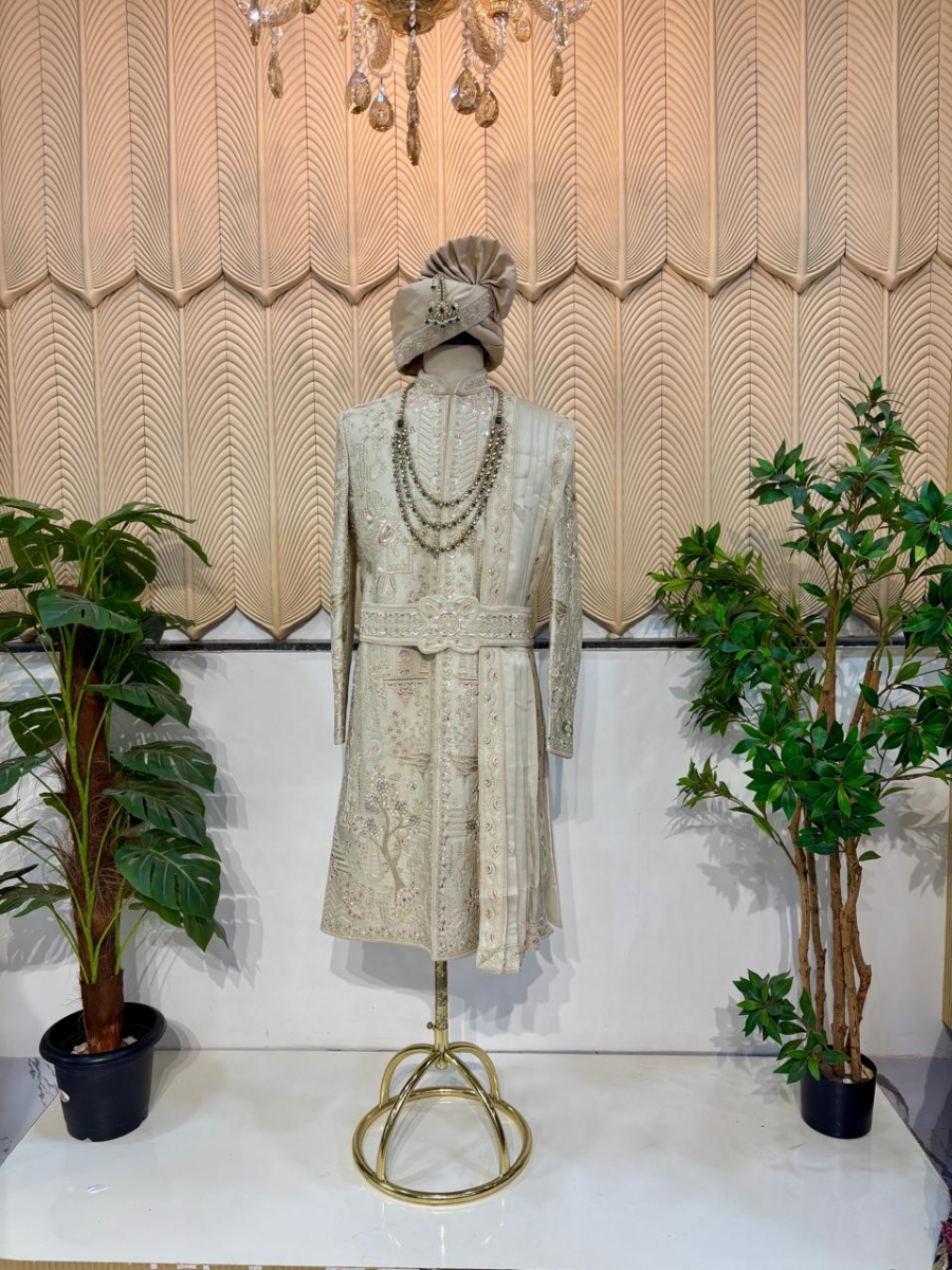 Golden Sherwani 40