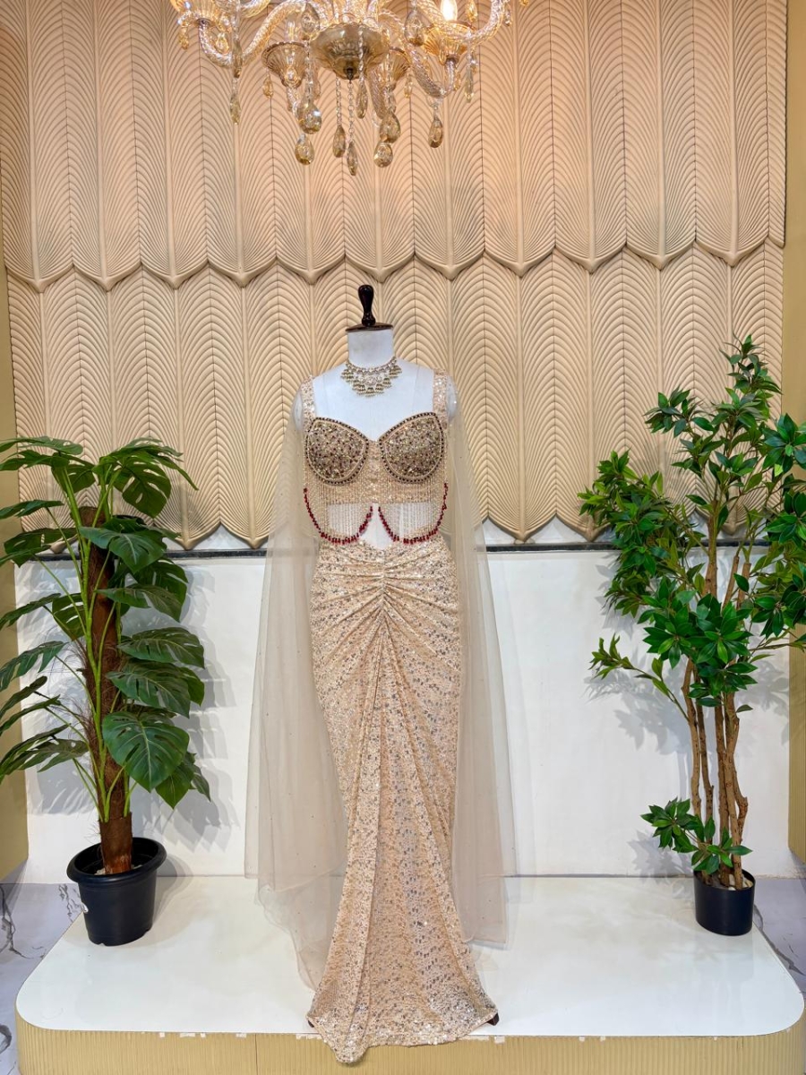Peach  indowestern