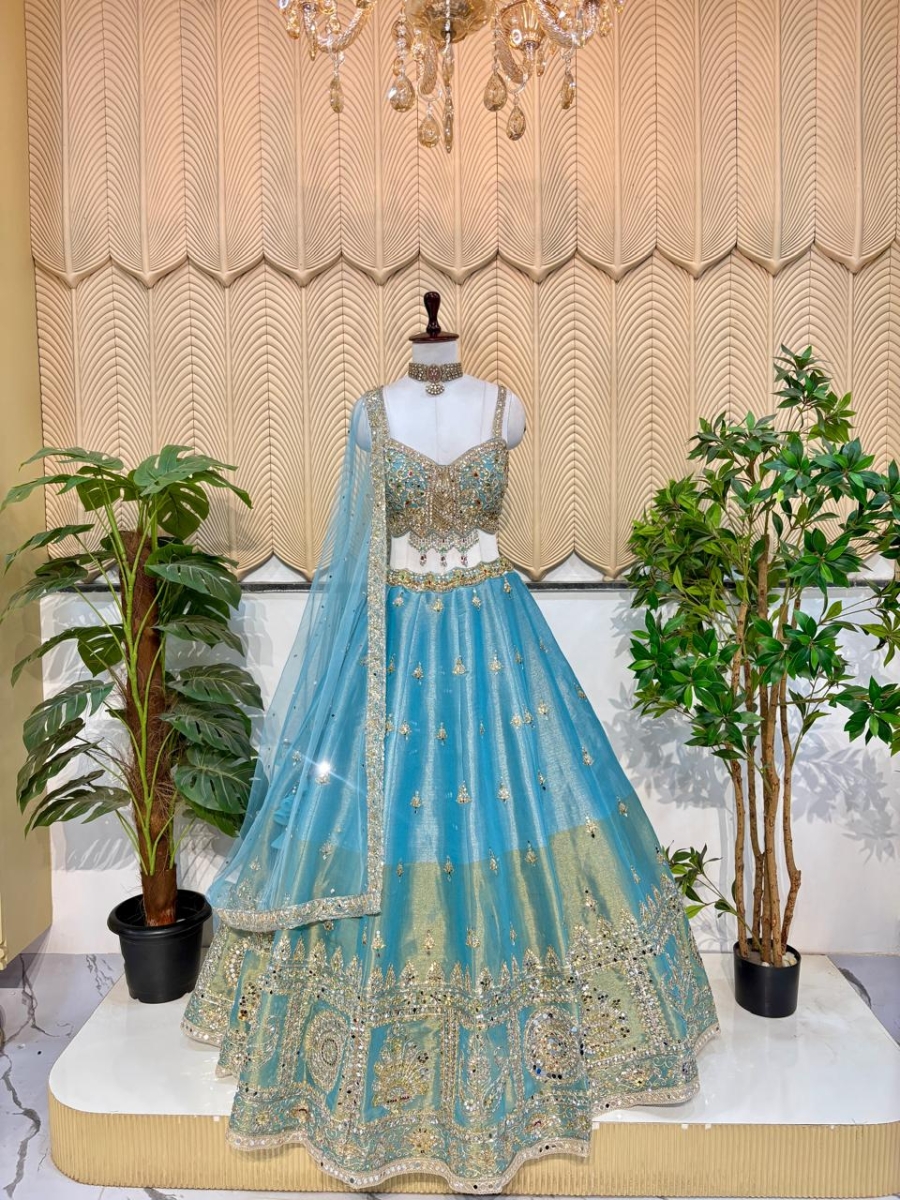 Sky Blue Lehenga