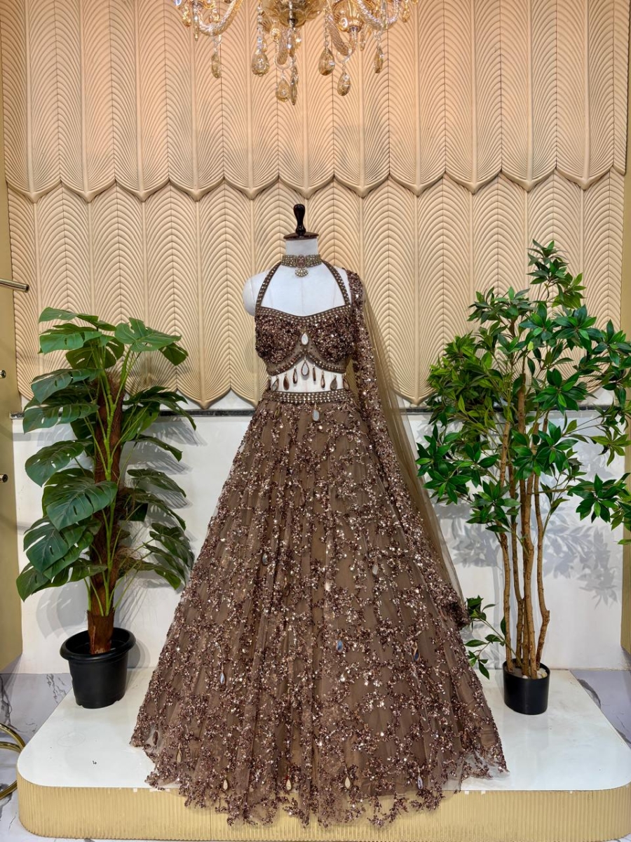 Brown Lehenga