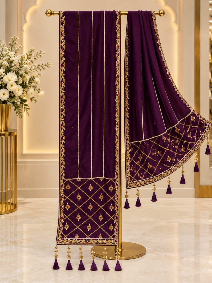 Purple Handwork shela