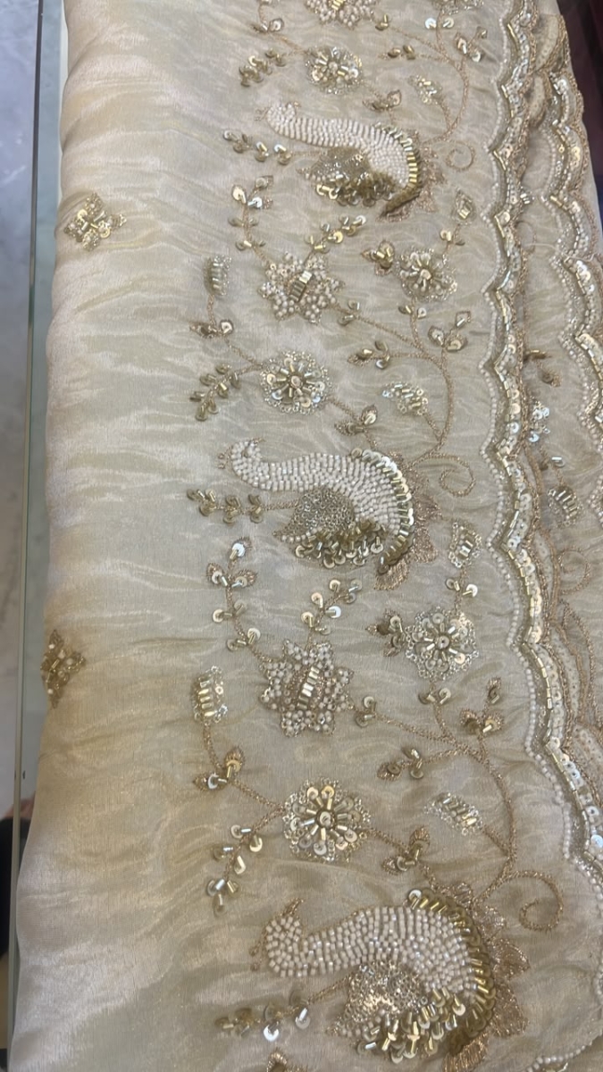 Off white Handwork Dupatta