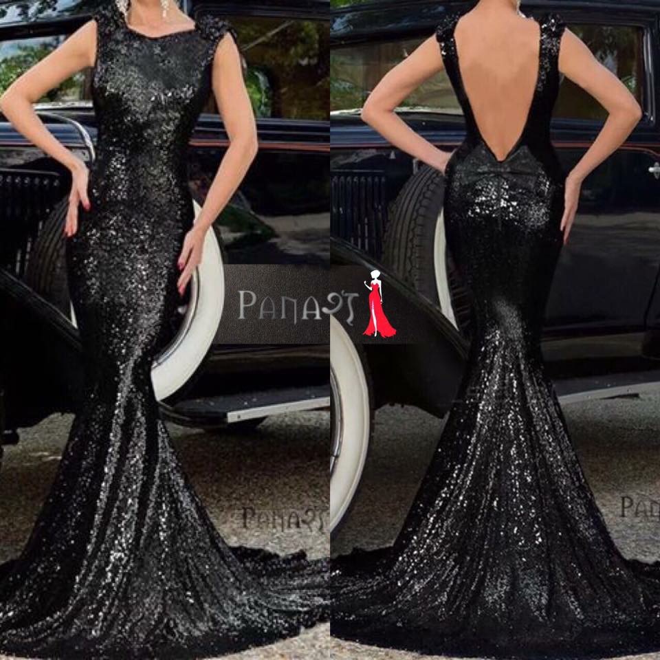 Black sequine Gown