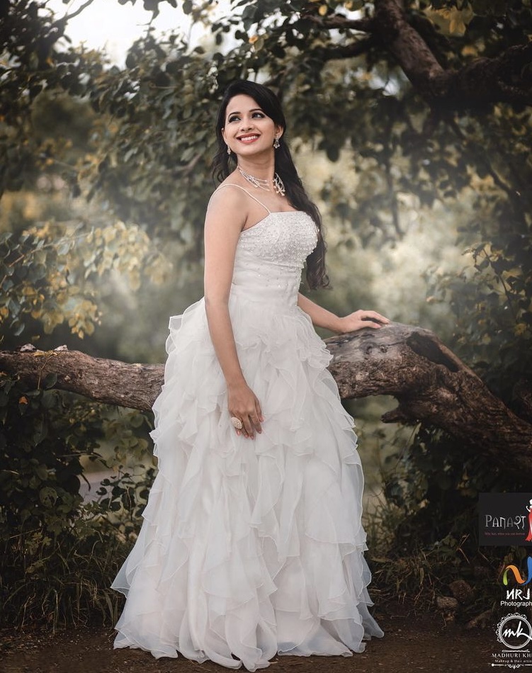 Off Shoulder White Ball gown