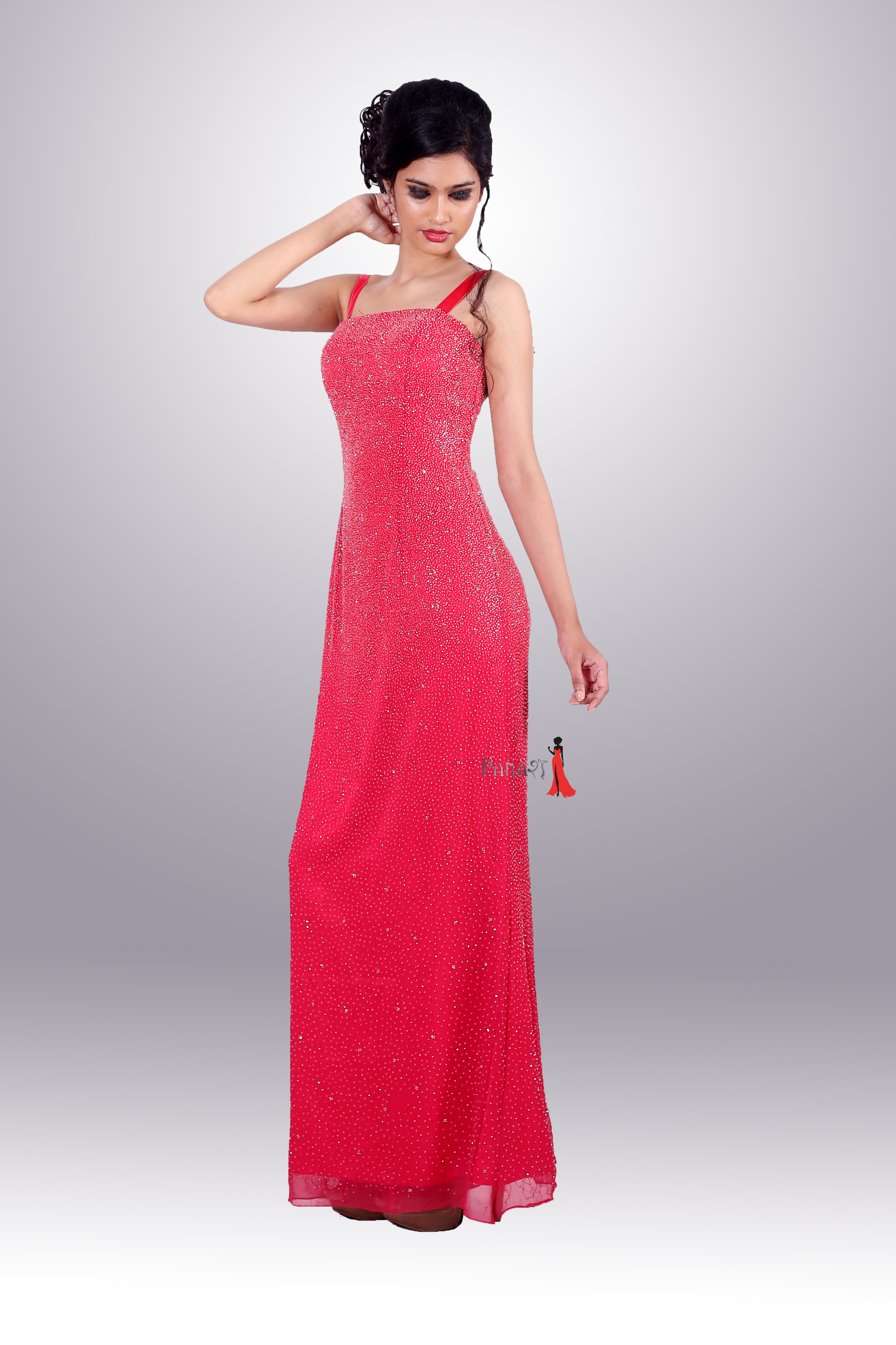Pink Zari Gown