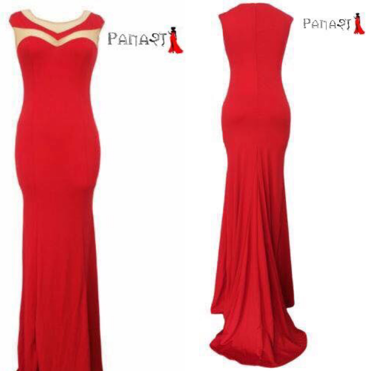 Red Trail Bodycone Gown
