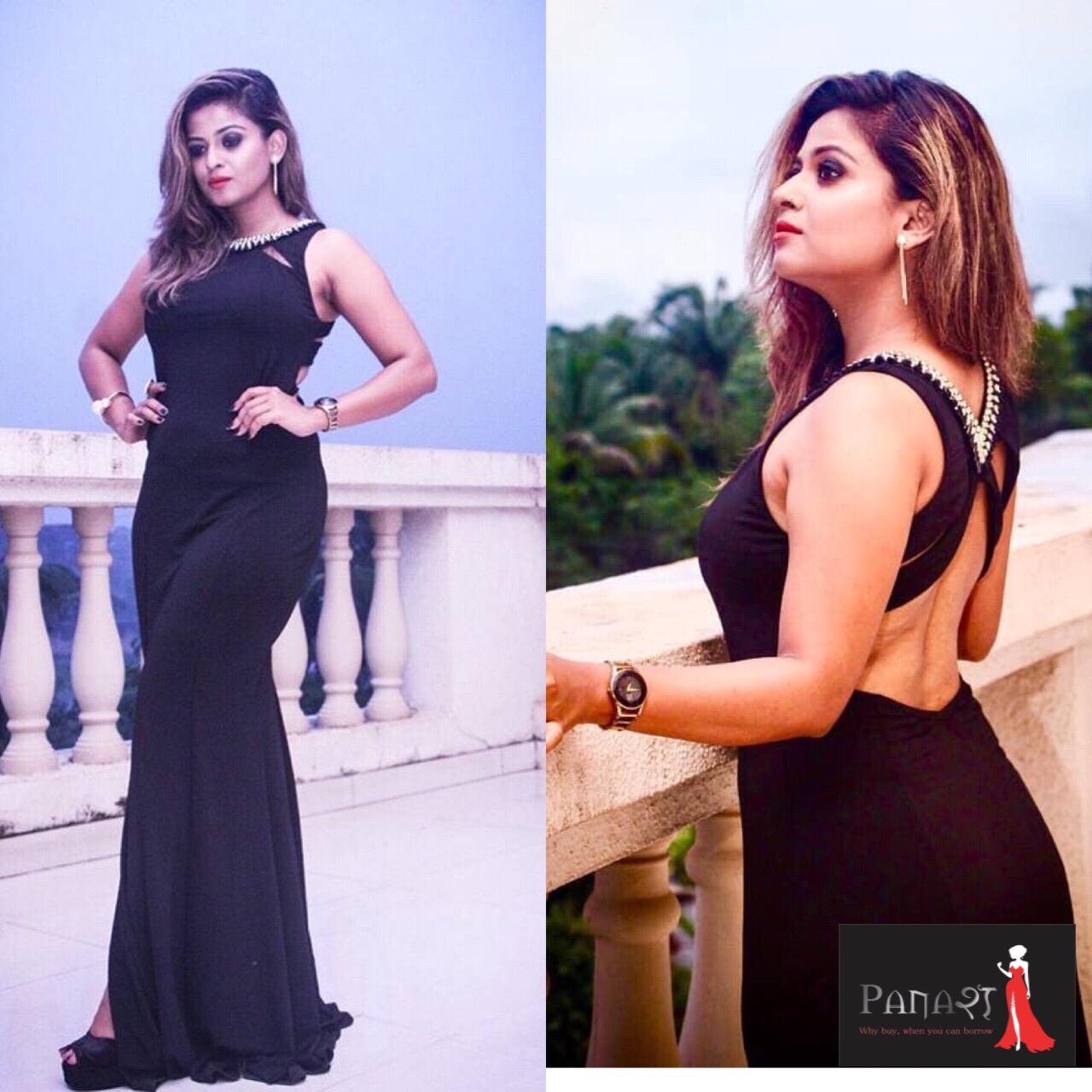 Black Backlace Gown