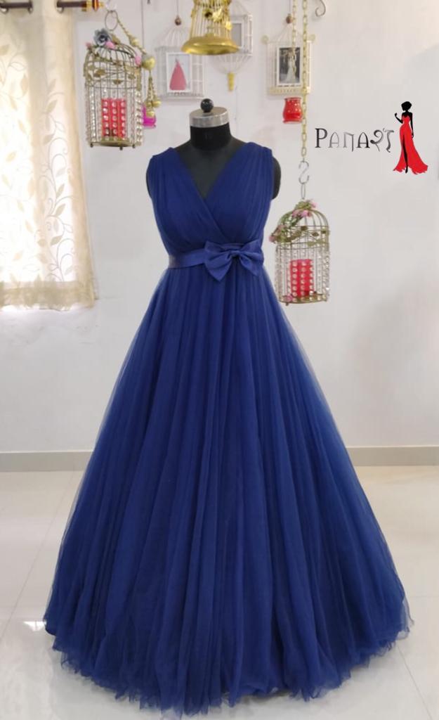 Blue Bow Gown