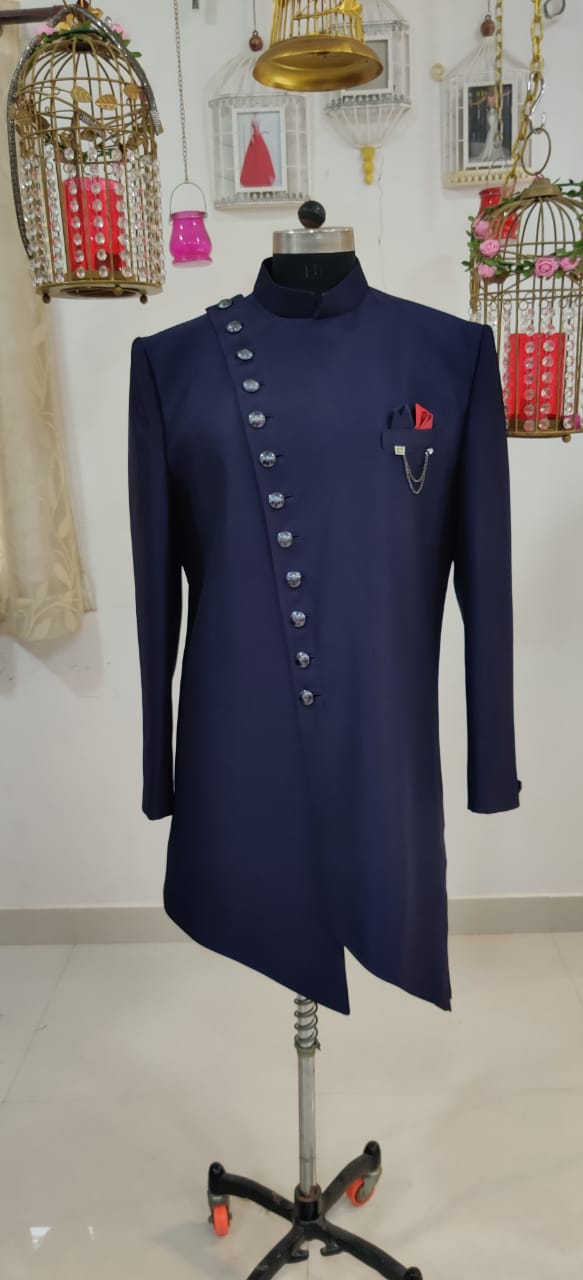 Blue Plain Jodhpuri 