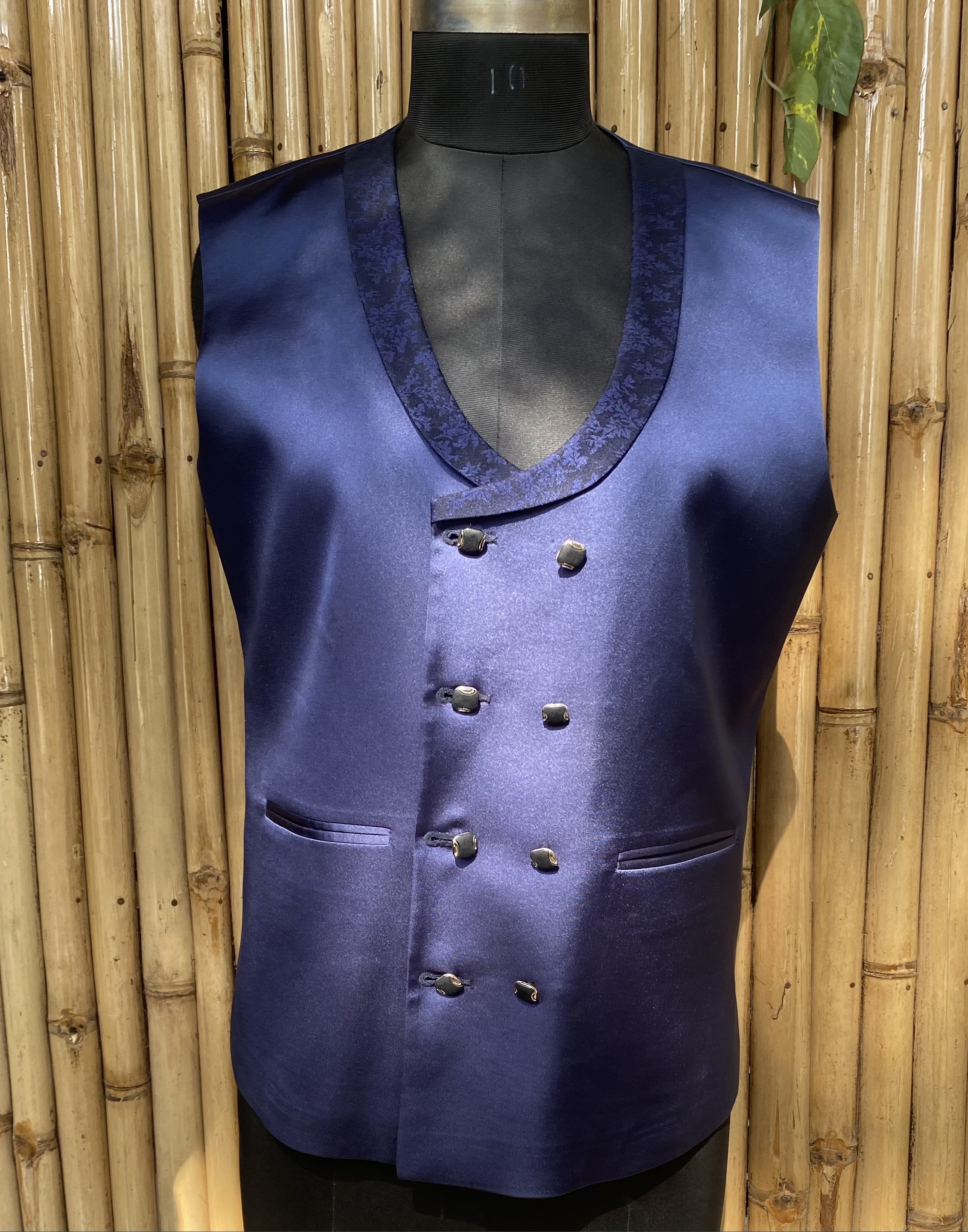 Blue Armani Waist Coat 38