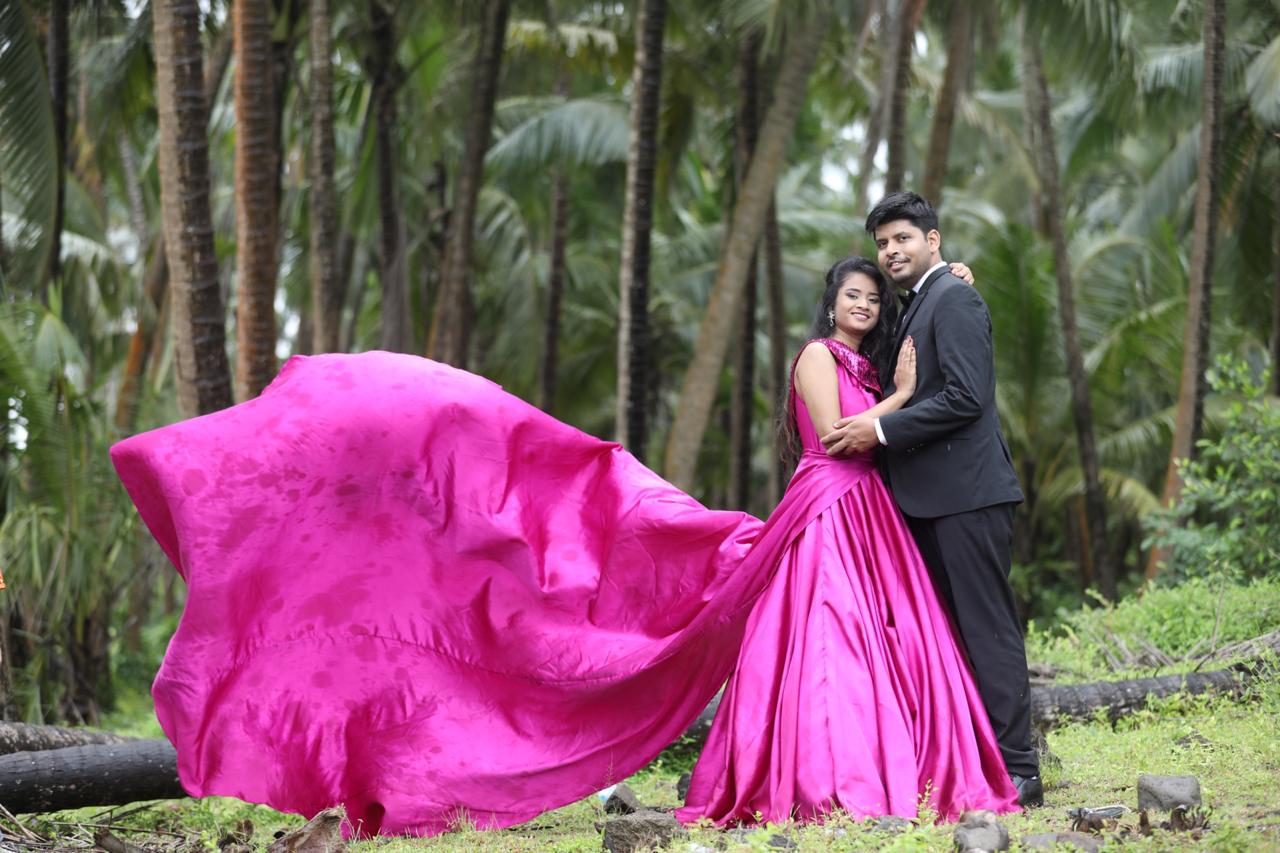 Pink Trail Gown