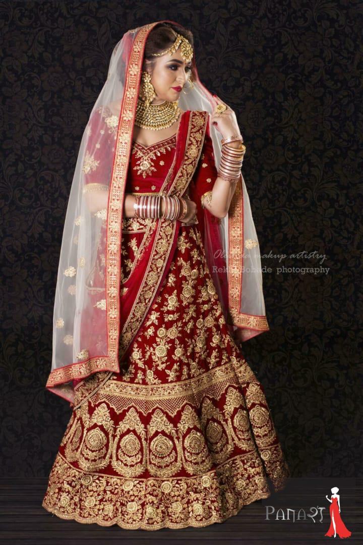 Red Bridal Lehenga
