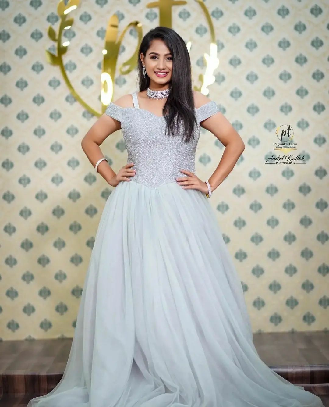 Light Grey Ball Gown