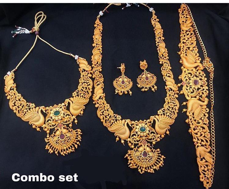 Red Golden South Indian set