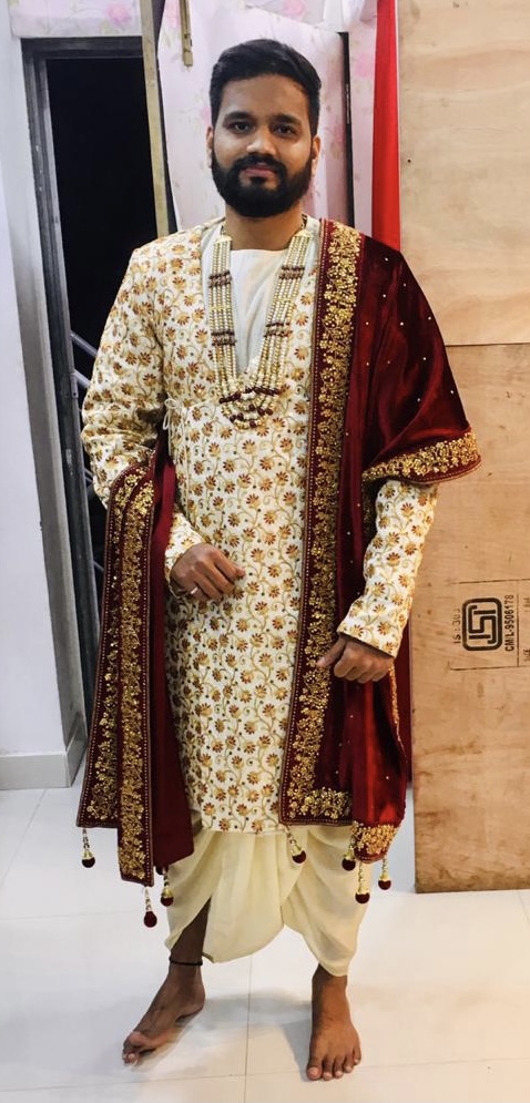 Maharaja Maroon Shervani