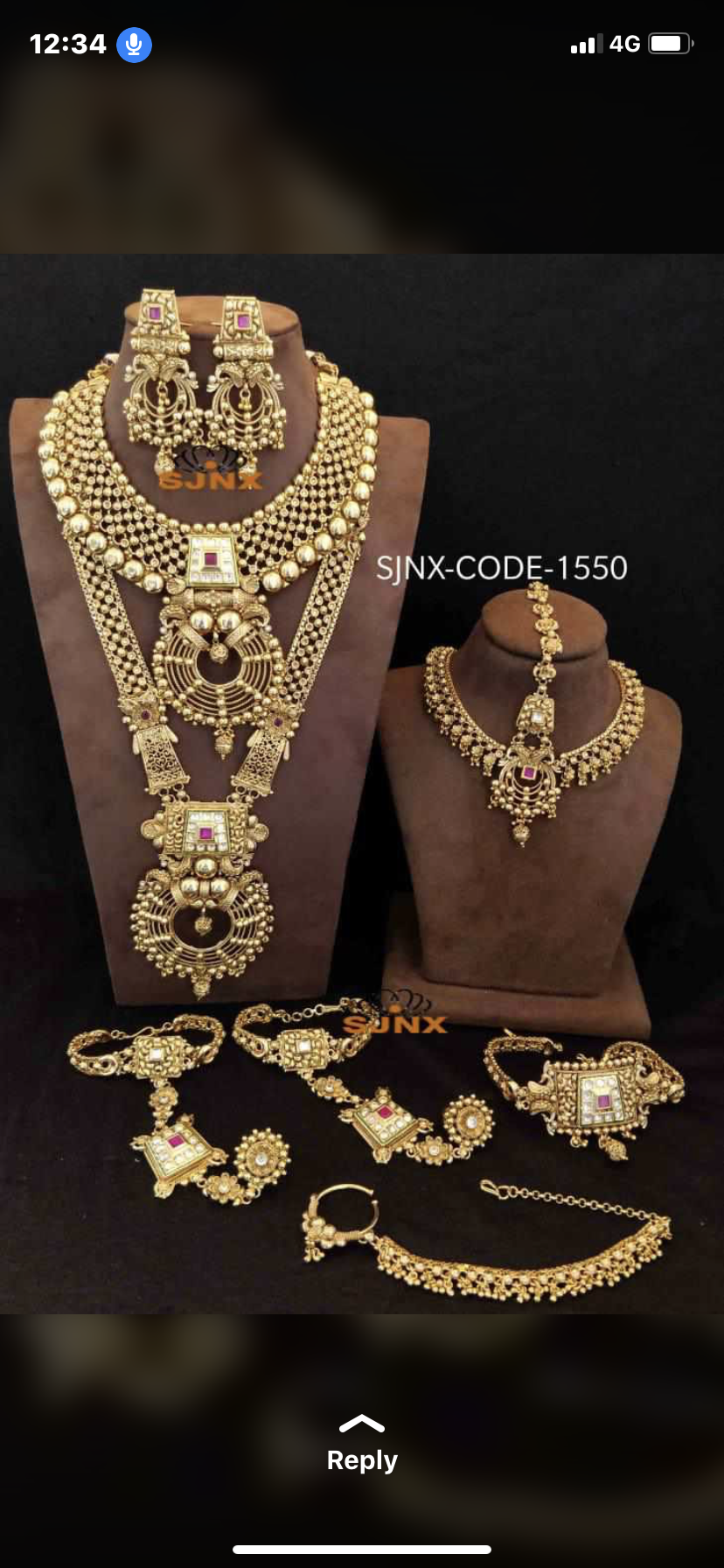 Copper Bridal Set