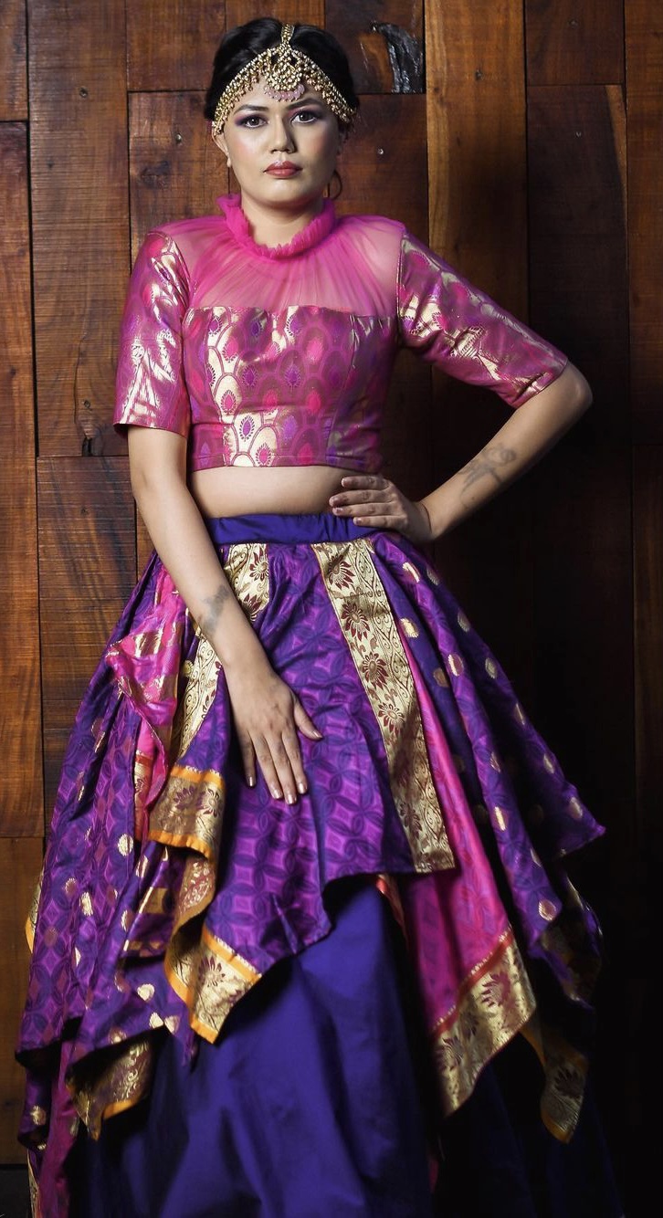 Maharashtrian Indowestern Lehenga 