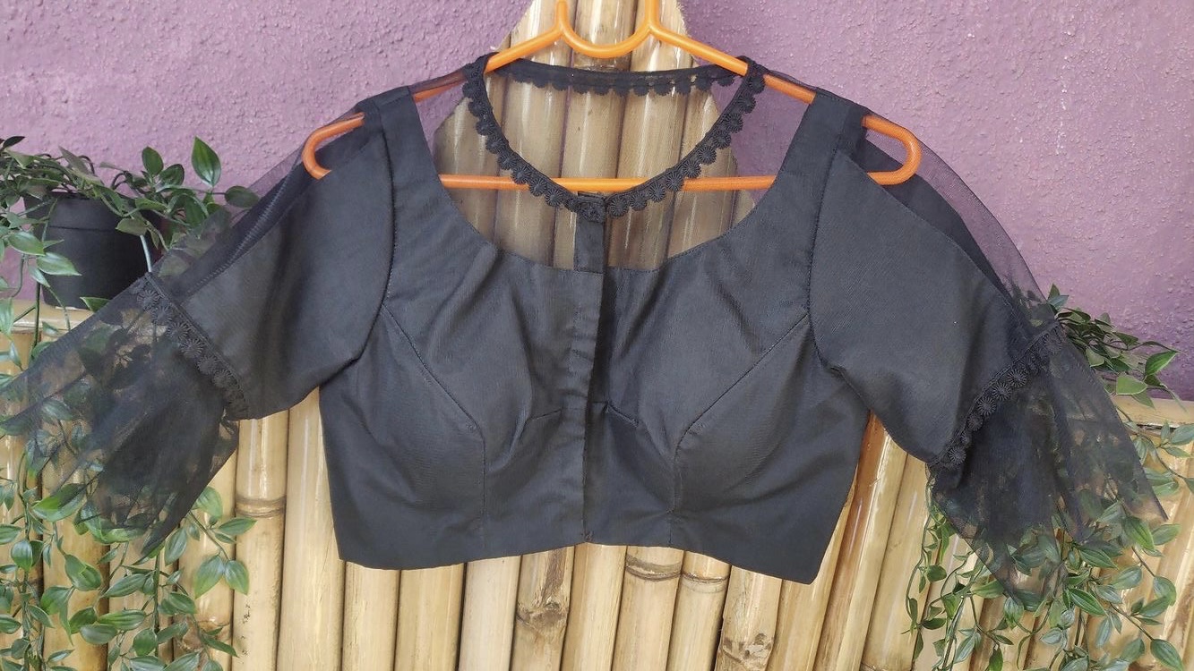 Black Plane Blouse 
