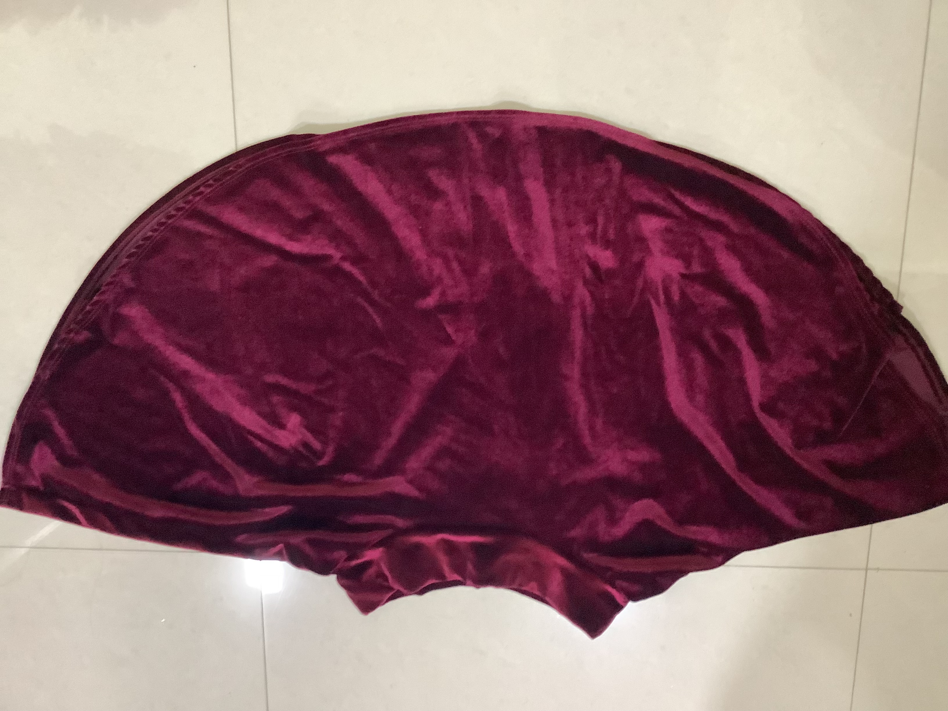Wine Velvet Skirt