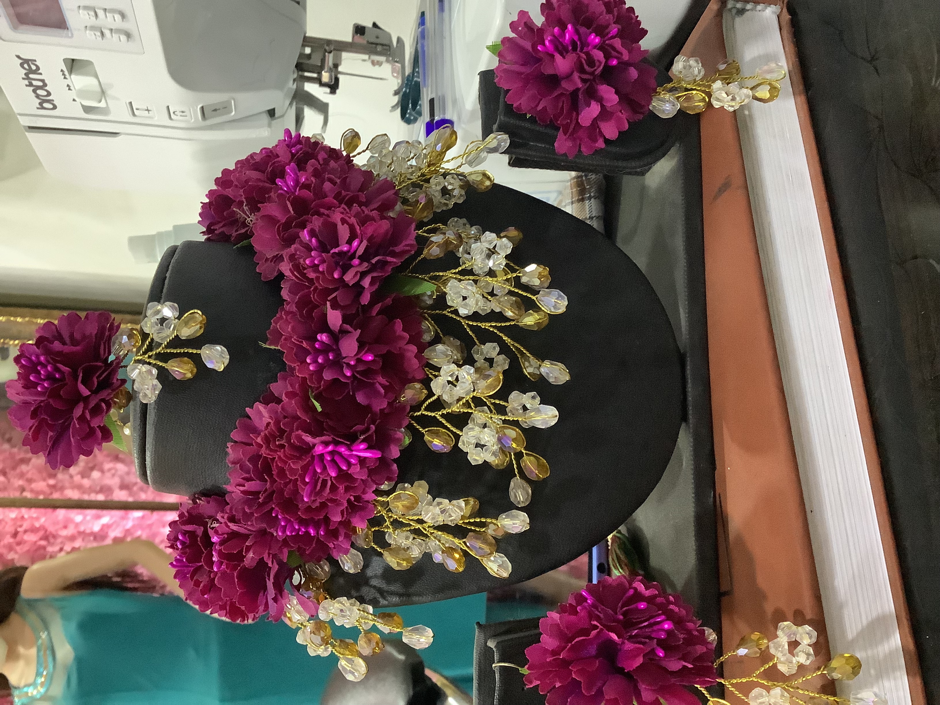 Purple Floral Chokar
