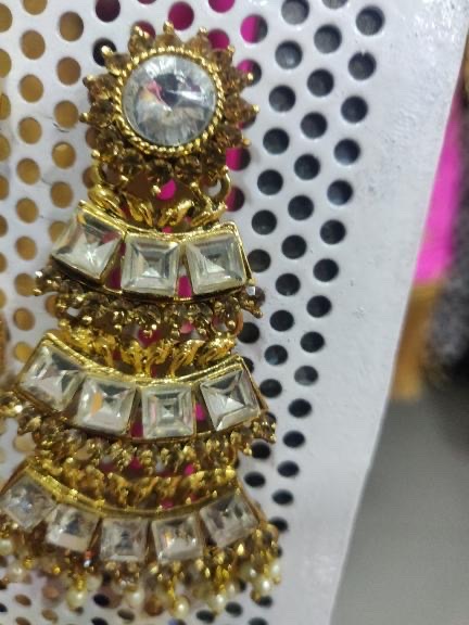 Golden Bell  Long Earring 