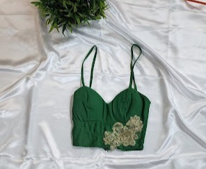 Green Crop Top