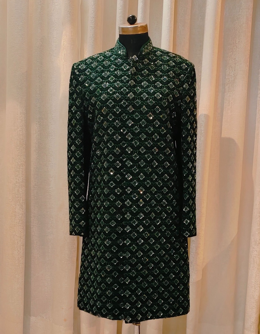 green sherwani 40 
