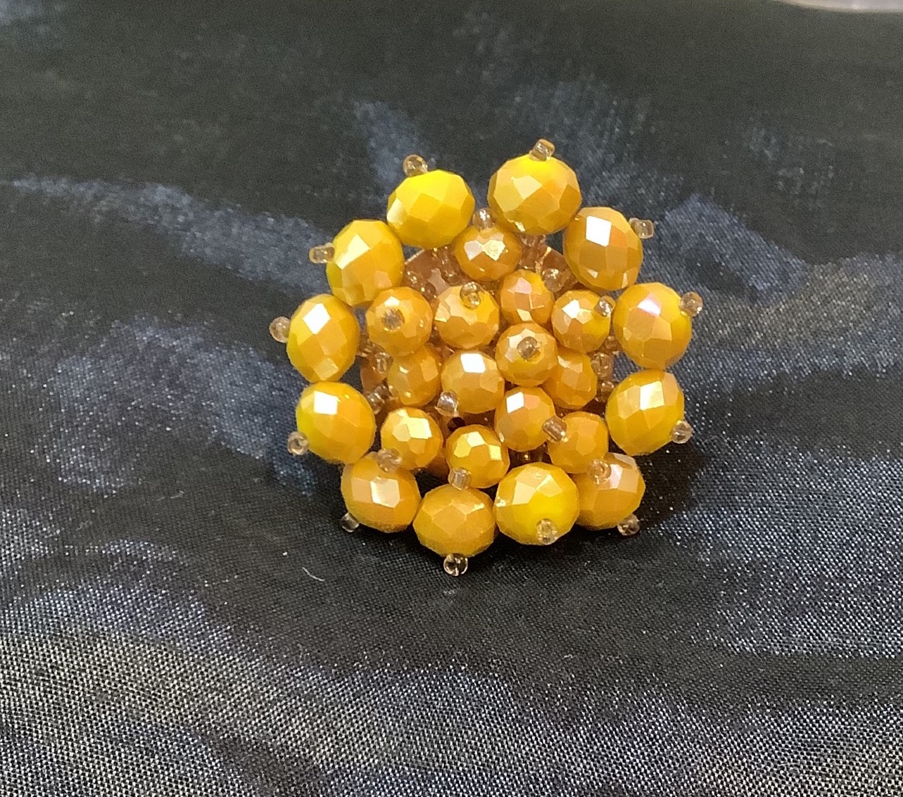 Yellow Moty Fingerring 