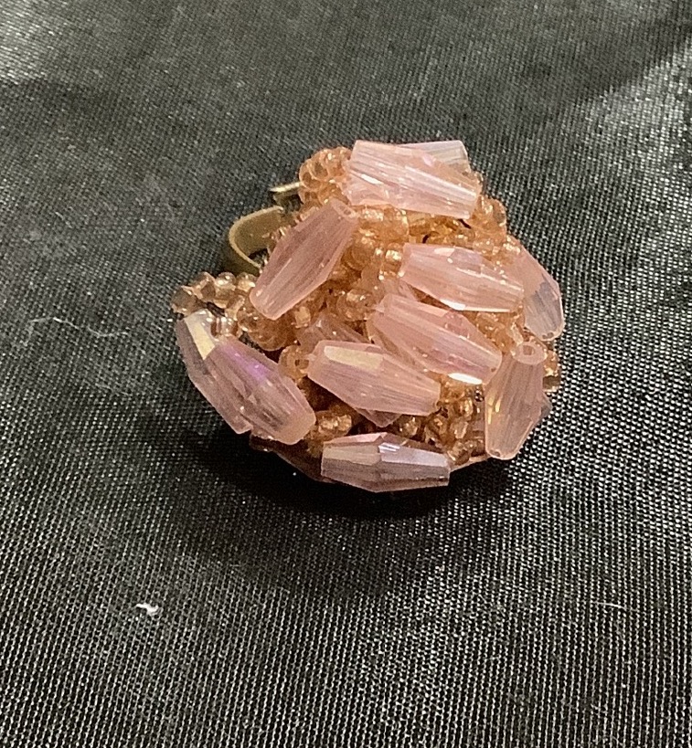 Silver Rose gold Bites Fingerrring 