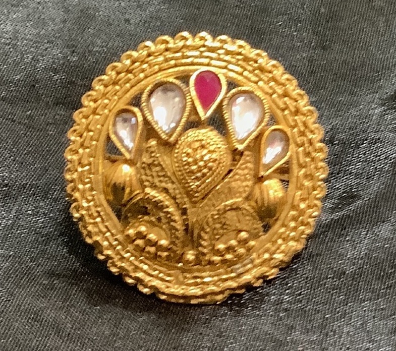 Golden Round Finger Ring