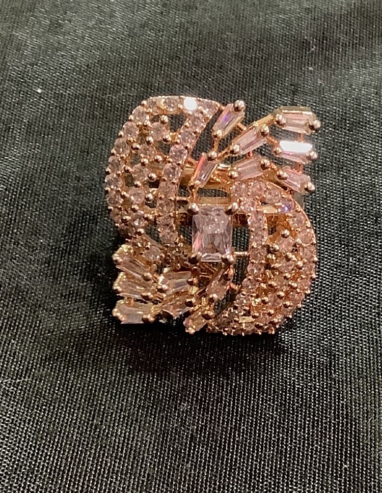 Rose gold AD handring 