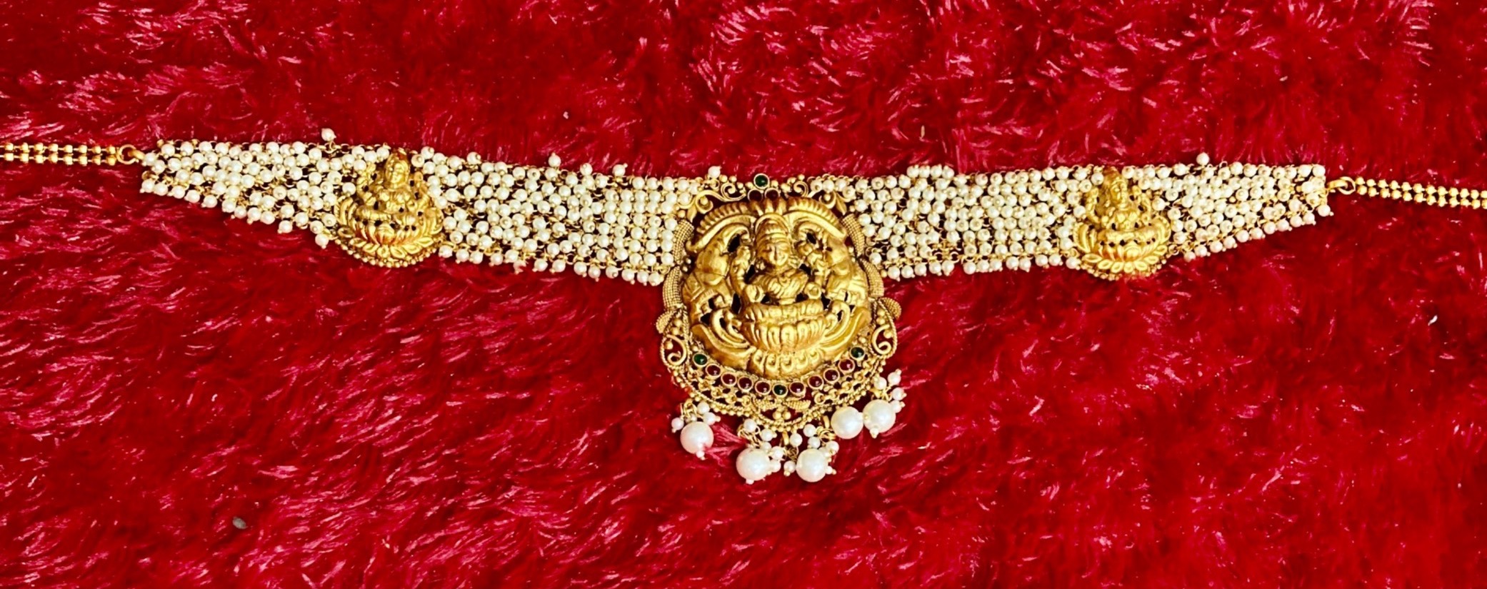 White Moty kamarpatta 