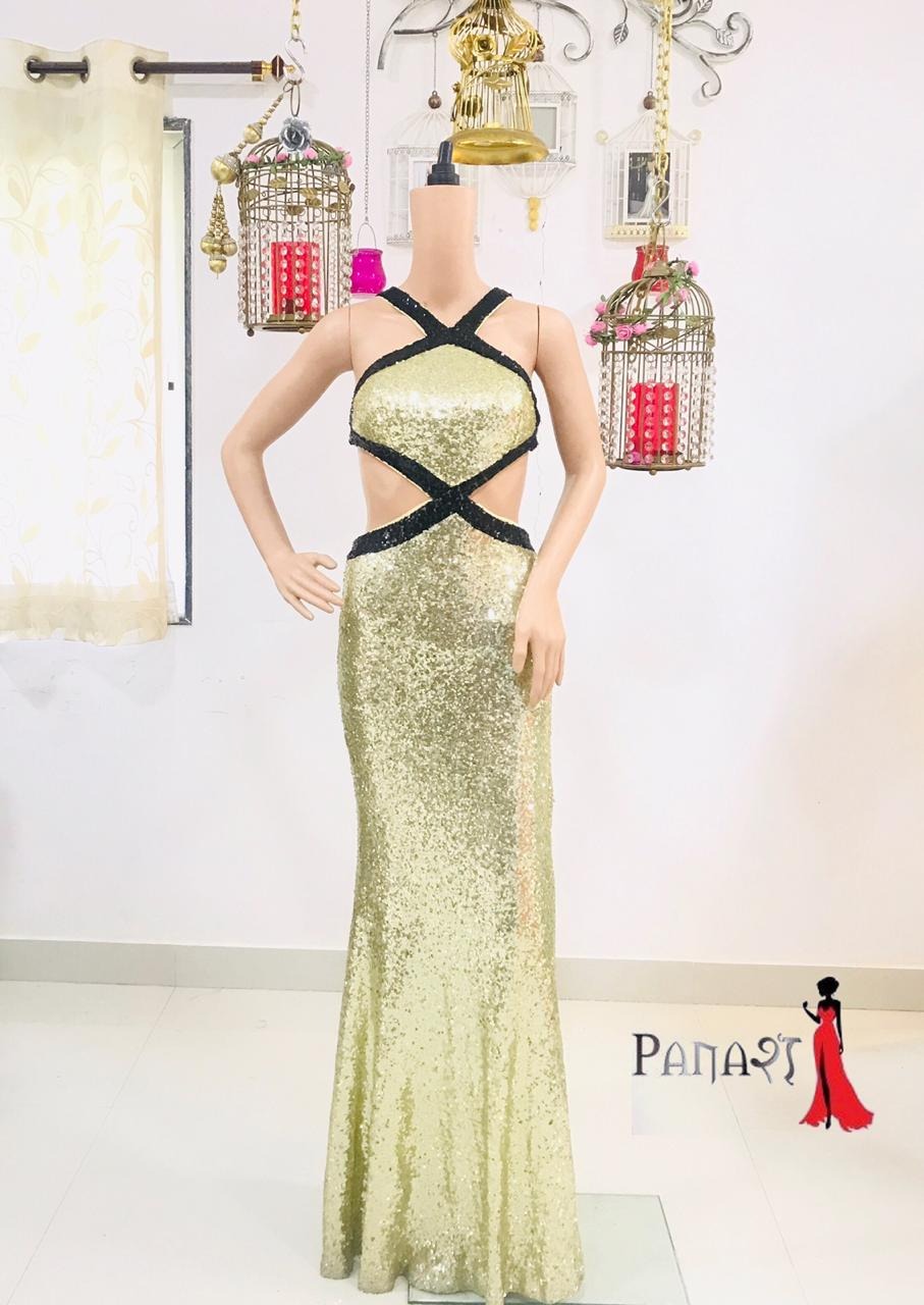 Golden Sequin Gown