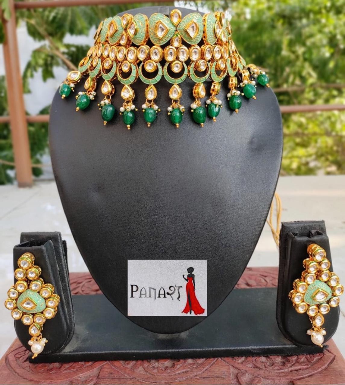 Mint Green Kundan Bridal Choker
