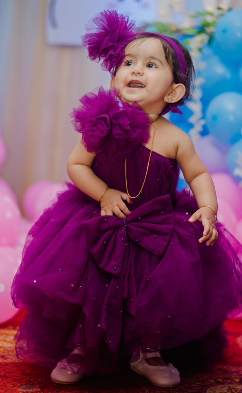 Purple Baby frock 