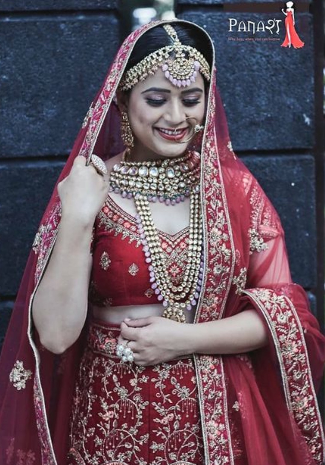 Baby Pink Bridal Kundan Set