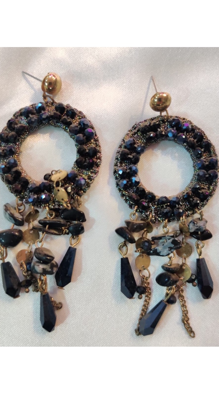 Black & Grey Dream Cacher Earring 