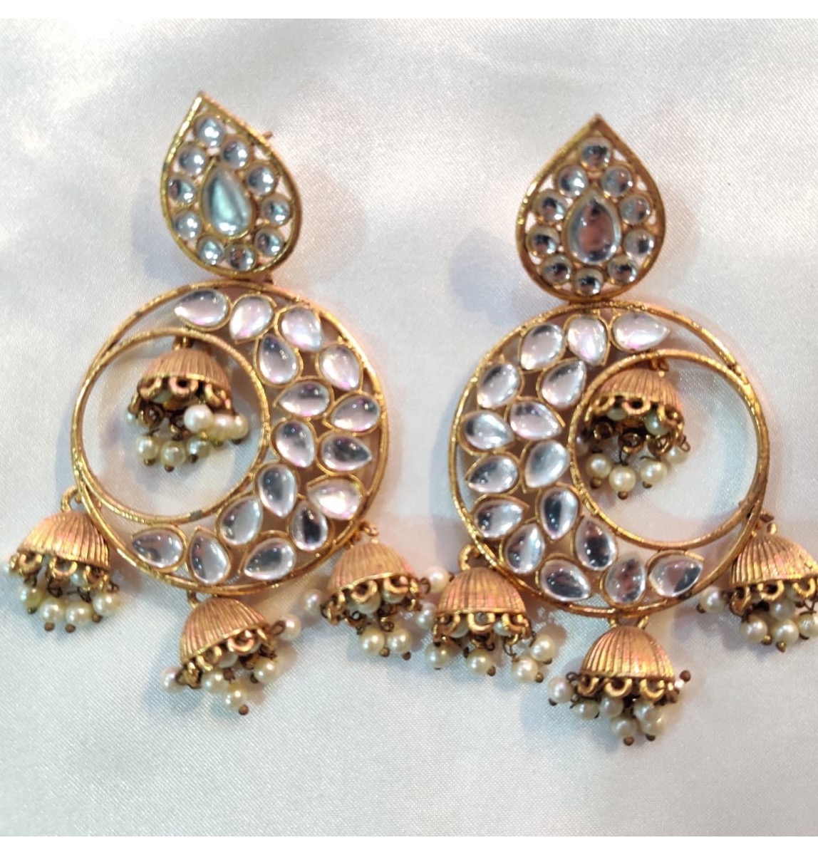 Golden 3 Zumka Earring 