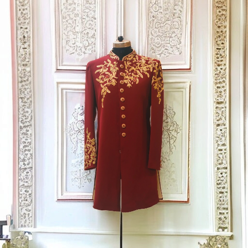 Maroon Sherwani 40