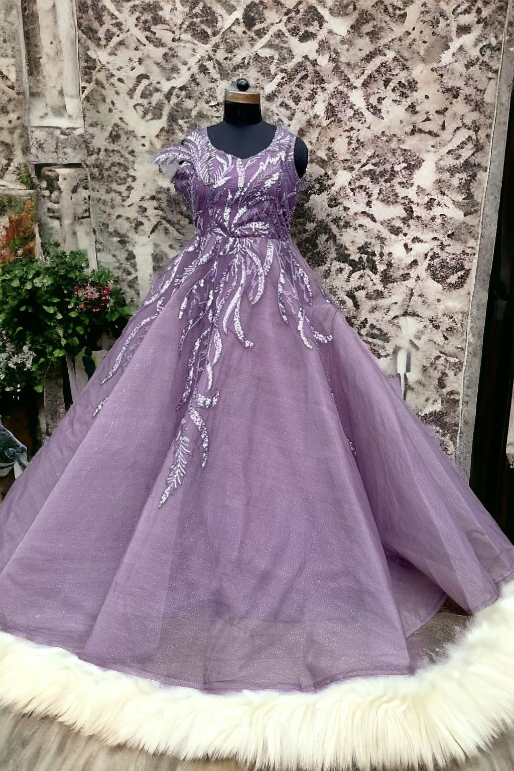 Dark Lilac ball gown 