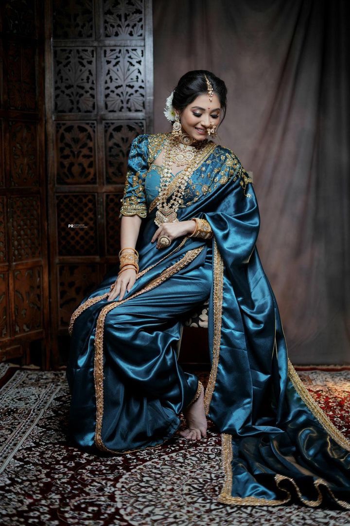 Peacock Green new nauvari saree