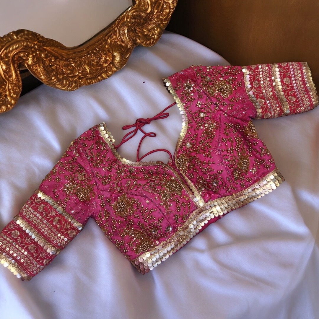 Pink work blouse 