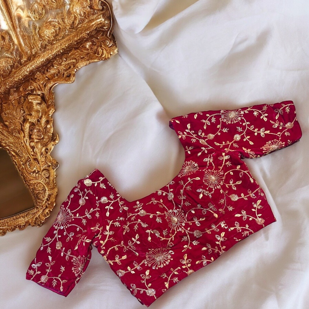 Pink Velvet Blouse 