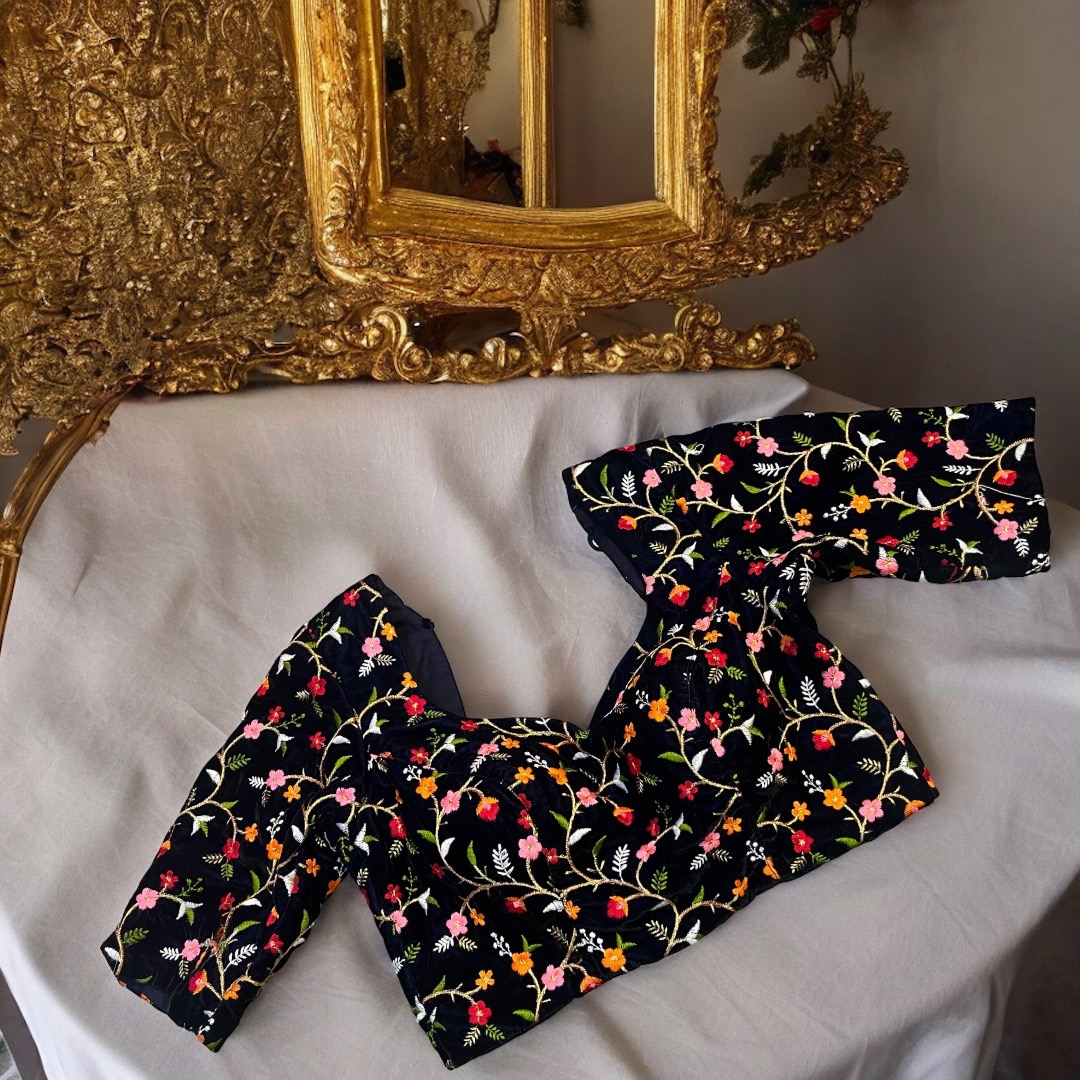 Black Velvet Blouse