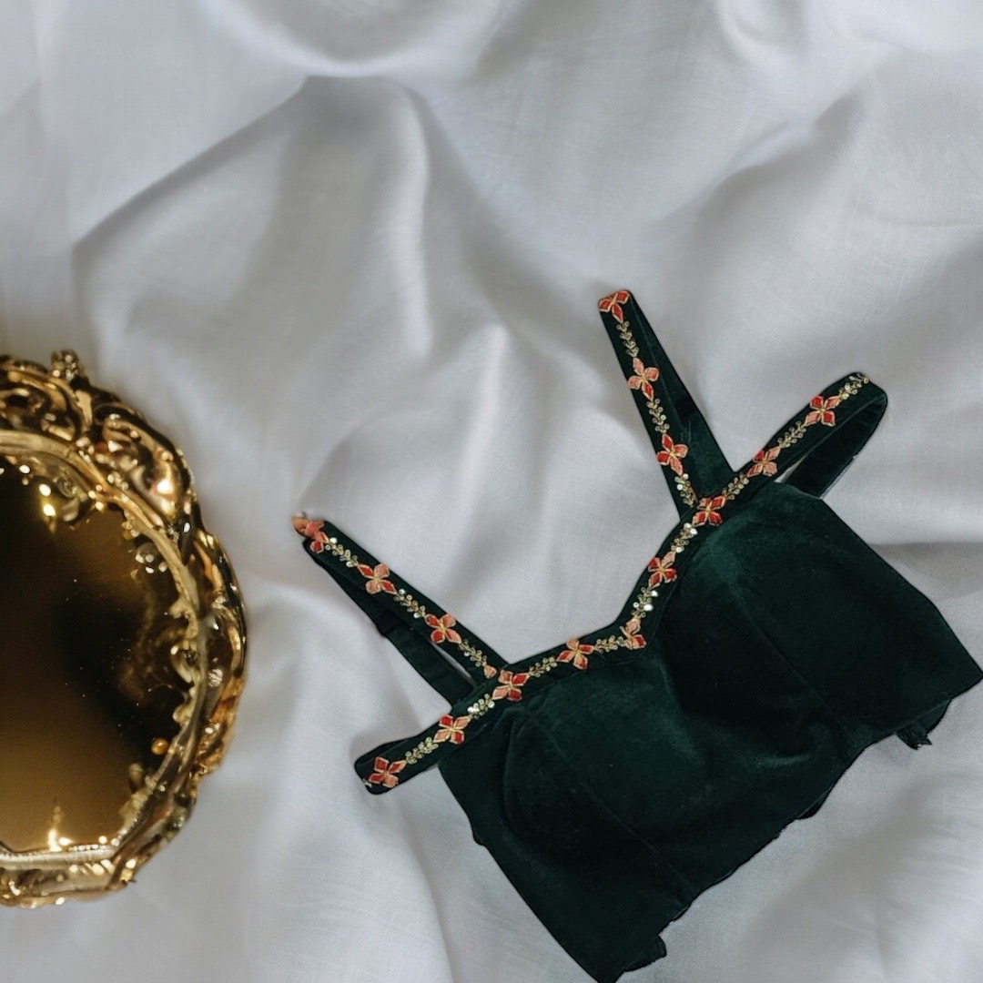 Bottel Green Strap Blouse
