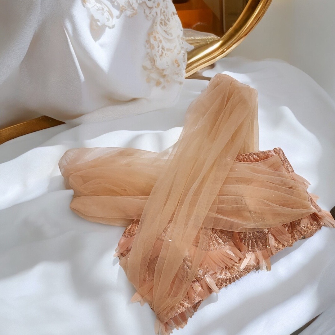 Peach Cross Blouse