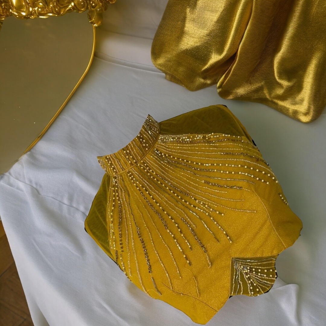 Yellow work blouse 