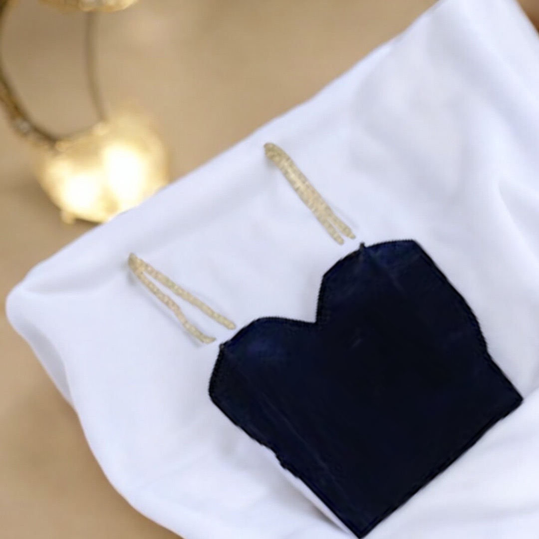 Blue Velvet Crop Top