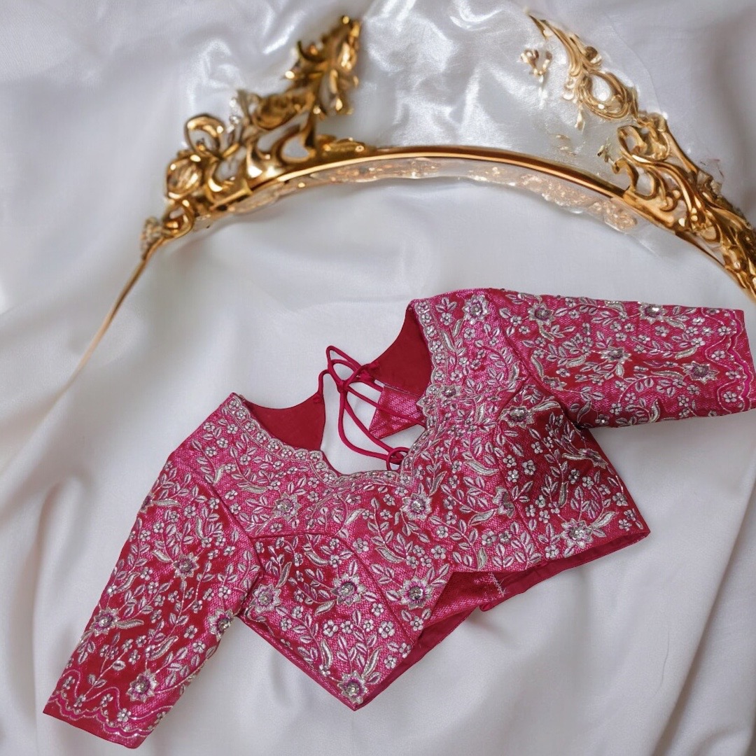 Pink work blouse